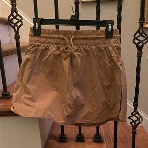 Offline by aerie Tan Elastic Waist Casual Mini Skirt/Skort. Size M